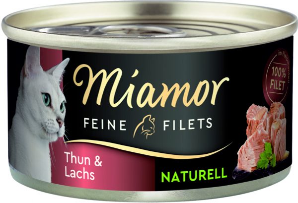 Miamor Feine Filets Natur.Thun Lachs 80gD